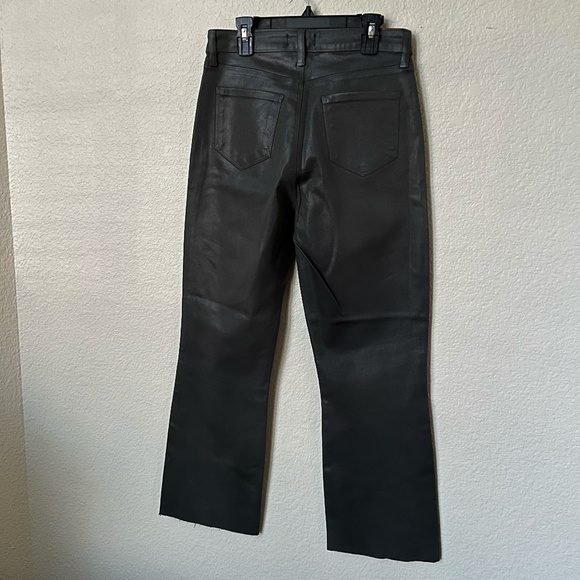 NWT L'AGENCE | Kendra Coated Cropped Flare Jean in DARK SHADOW COATED | 27 & 29 - Picture 7 of 16